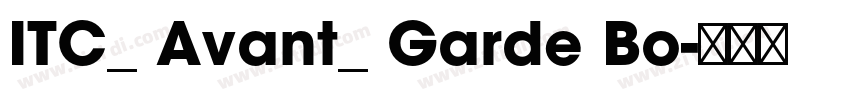 ITC_ Avant_ Garde Bo字体转换
